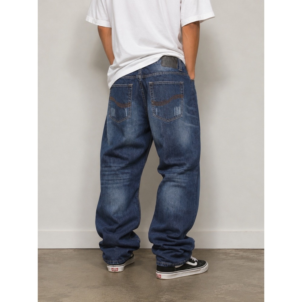 Vintage Tango Baggy Wide Leg Jeans Mens 40x30 Y2K Skater Hip Hop Denim Urban